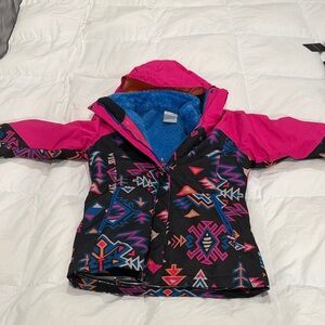 Columbia Kids Puffer Jacket - Pink and Black